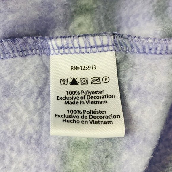 VTG JACHS Cabin Womens Outdoor Pullover Sz S Fair Isle Fleece Purple 1/4 Snap - Picture 6 of 10